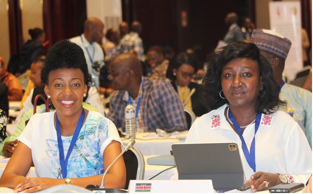 Deputy Speaker Hon. Gladys Boss and Sen. Tabitha Mutinda during a Session at the just concluded 42nd Sitting of ACP-EU Joint Assembly in Maputo, Mozambique. 
