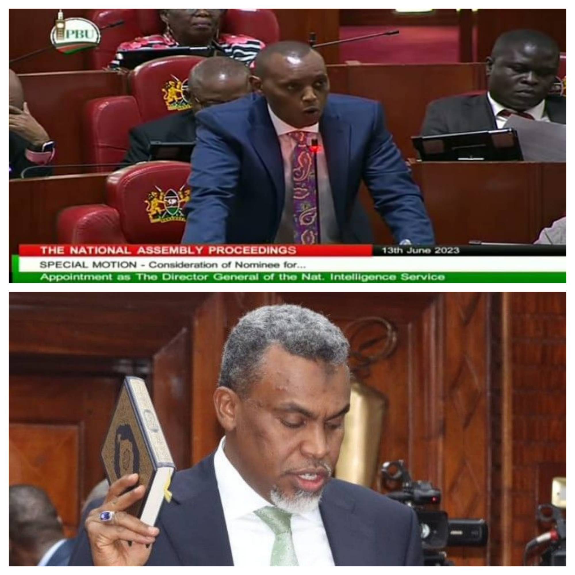 HE NATIONAL ASSEMBLY  APPROVES NOORDIN HAJI FOR APPOINTMENT AS NATIONAL INTELLIGENCE SERVICE BOSS