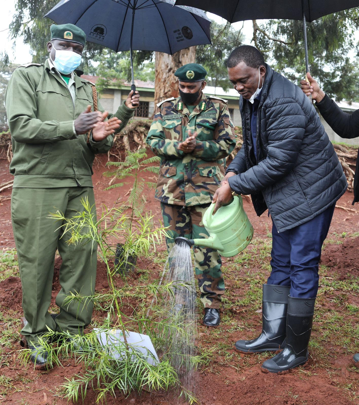 The National Assembly in Collaboration with the Kenya Forest Service, Ministry of Environment & Natural Resources,  the County Government of Kajiado, and the Church of Jesus Christ of the Latter Day Saints; today launched a Nationwide tree planting exercise with an aim of attaining the National Government’s target of achieving and maintaining over 10% tree cover by the year 2022.  The National Assembly Speaker the Right Hon Justin Muturi officially launched the tree-planting project at the Upper Matasia Pri