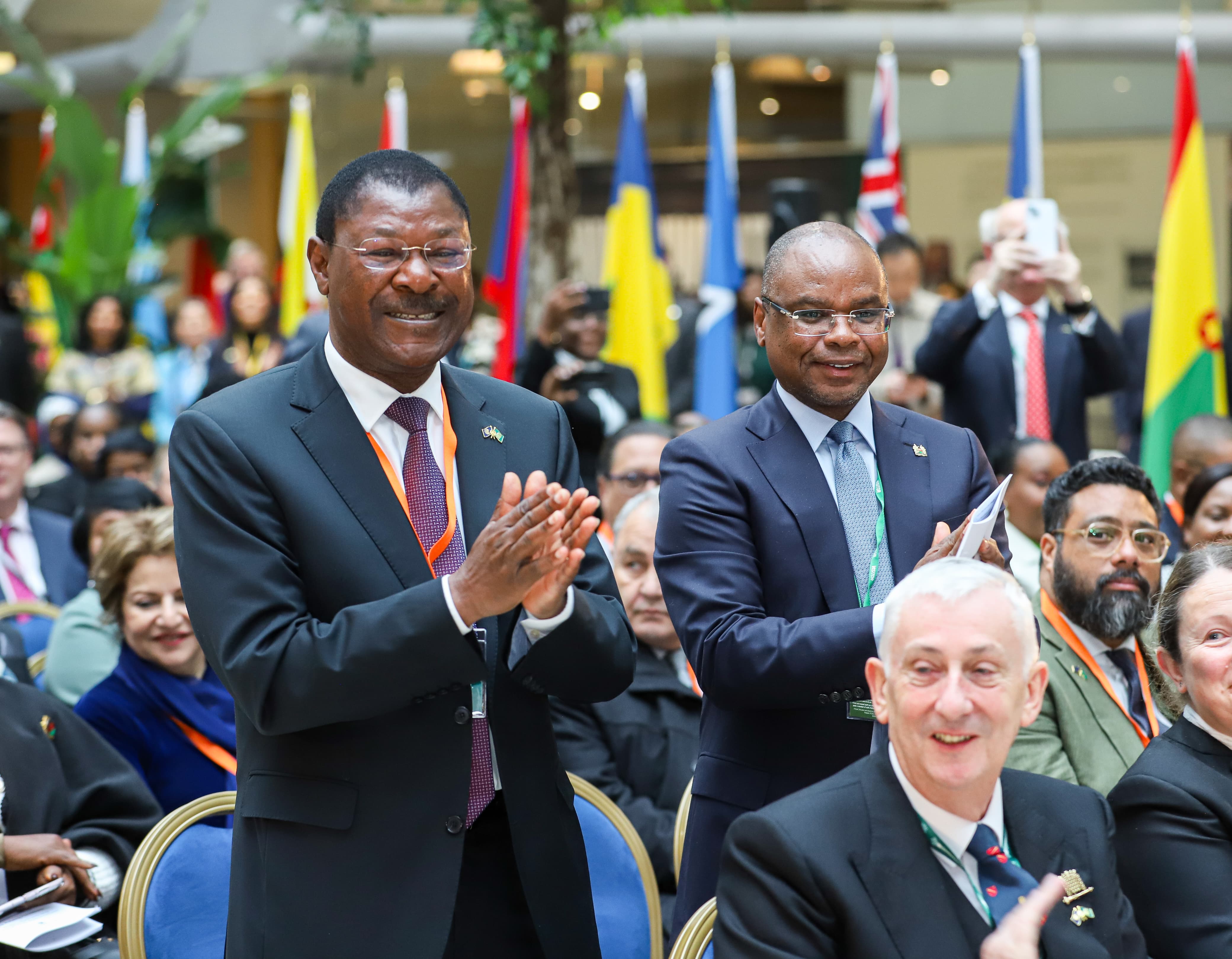 The Speaker of the National Assembly, the Rt. Hon. Moses Wetang’ula and his Senate counterpart, Hon. Amason Kingi during the 75th Commonwealth Anniversary at the Commonwealth House, London.