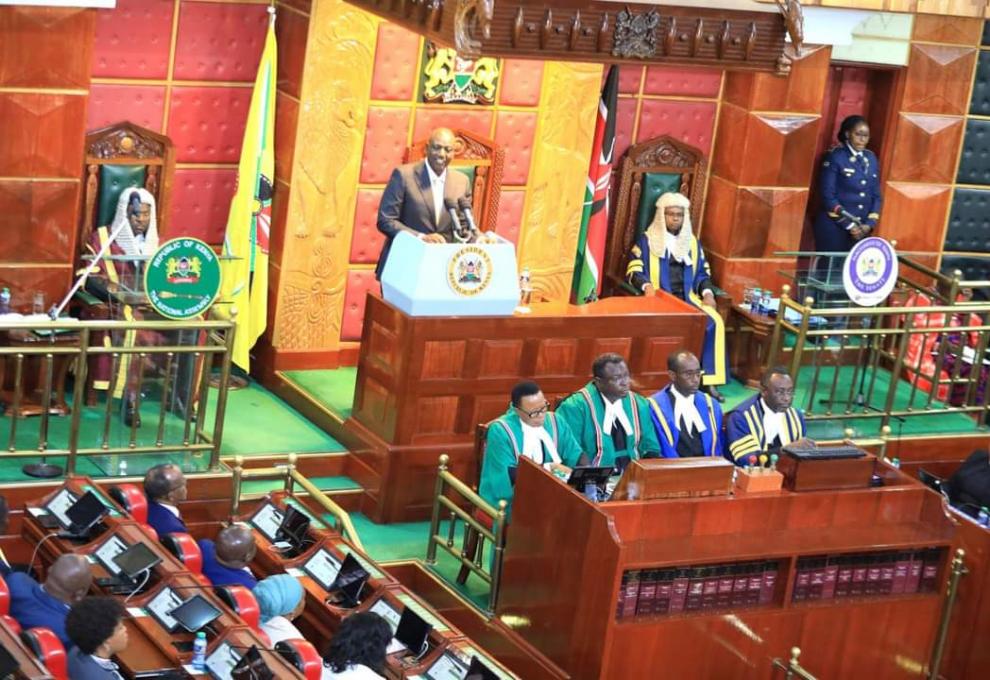 President William Samoei Ruto addresses inaugural Joint Sitting of the 13th Parliament