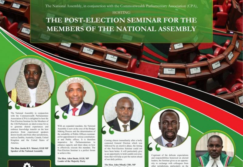 The National Assembly to hold a Post-Election Seminar for all Members in March, 2018