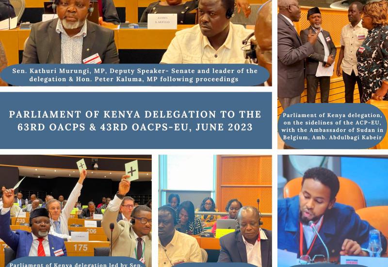 63rd OACPS Parliamentary Assembly and 43rd OACPS-EU Joint Parliamentary Assembly JPA 19th to 28th June 2023