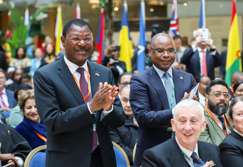 The Speaker of the National Assembly, the Rt. Hon. Moses Wetang’ula and his Senate counterpart, Hon. Amason Kingi during the 75th Commonwealth Anniversary at the Commonwealth House, London.