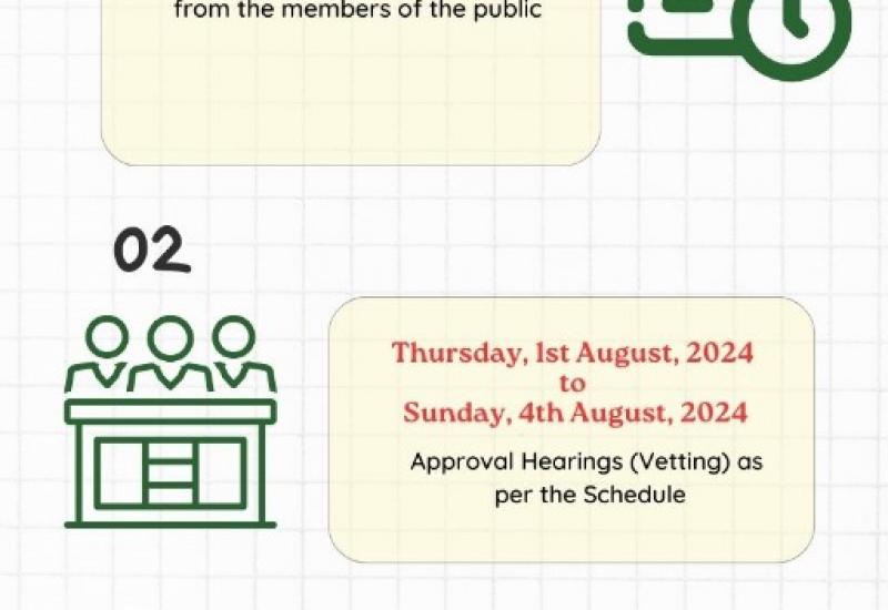 Vetting Timelines 