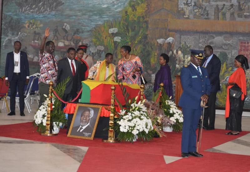 Kenya's Delegation to Annan's Burial in Ghana Pays Last Respects ahead of Burial