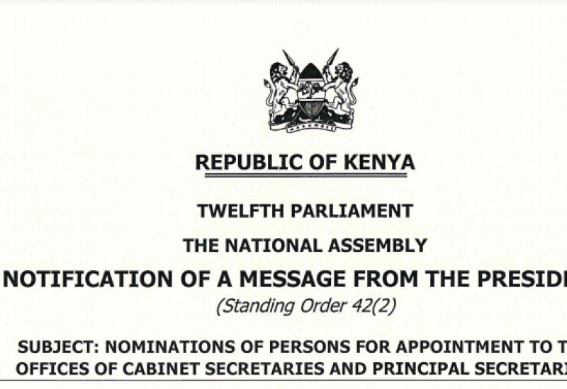 Notification of CS and PS nominees 2020
