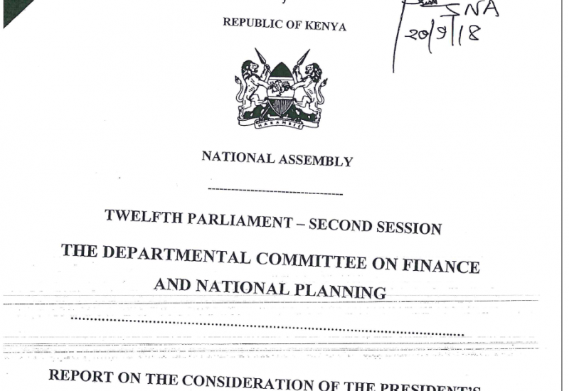 President's Memorandum On The Finance Bill, 2018