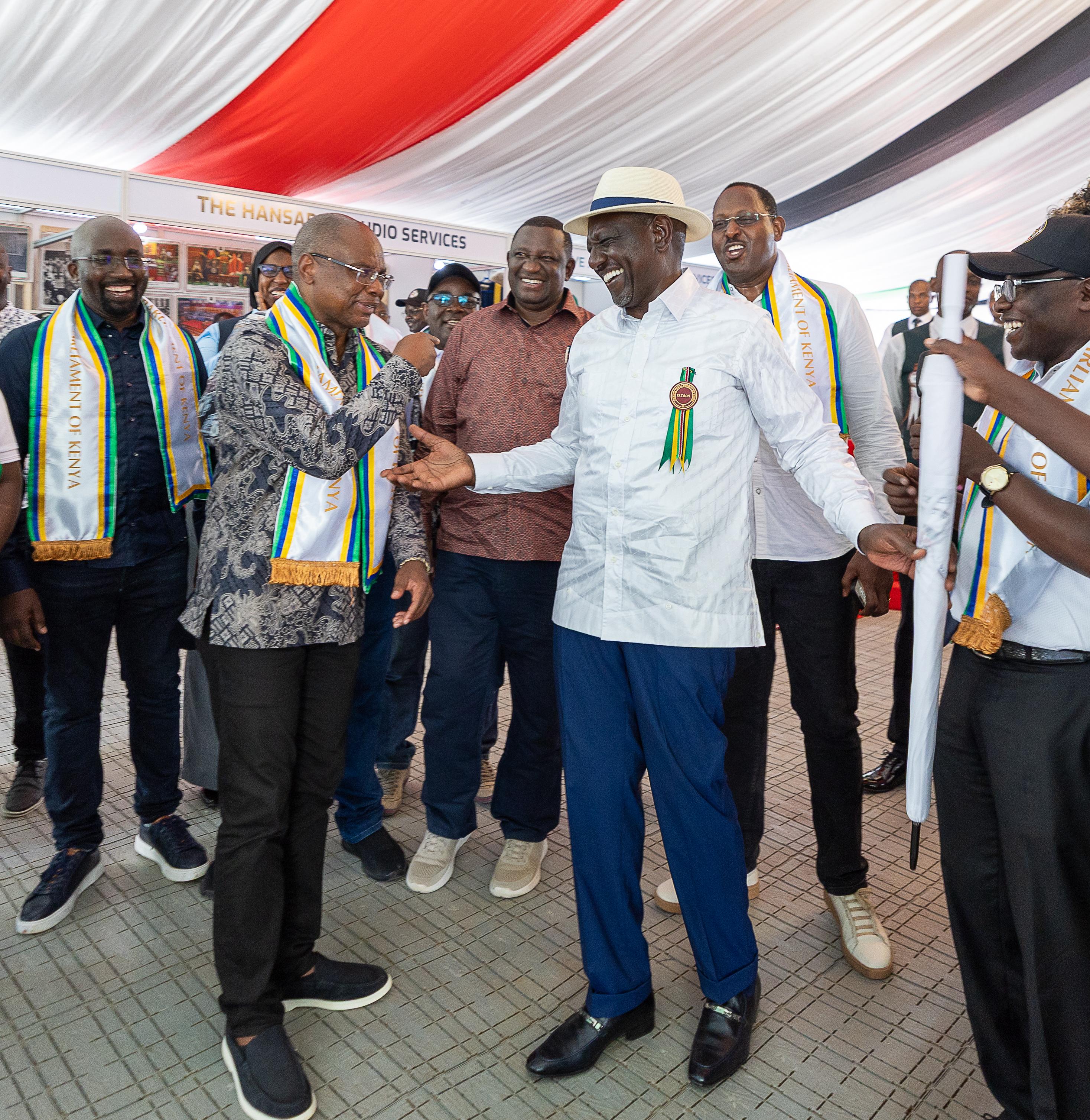 President Ruto at the PSC Stand 
