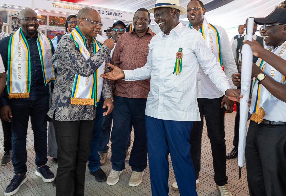 President Ruto at the PSC Stand 