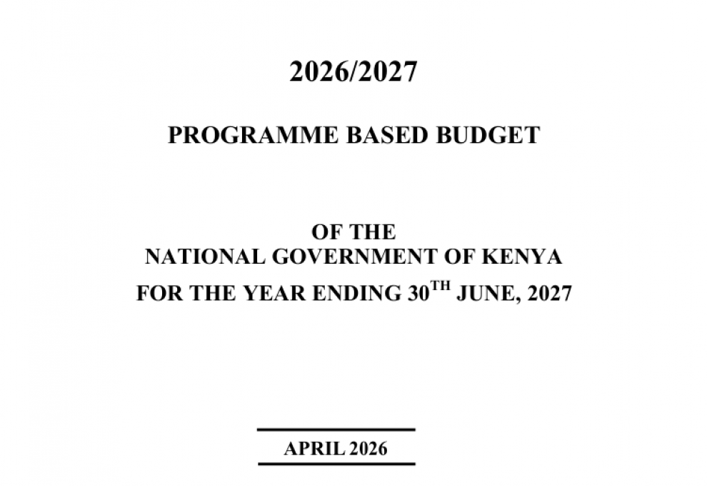 PROGRAMME BASED BUDGET